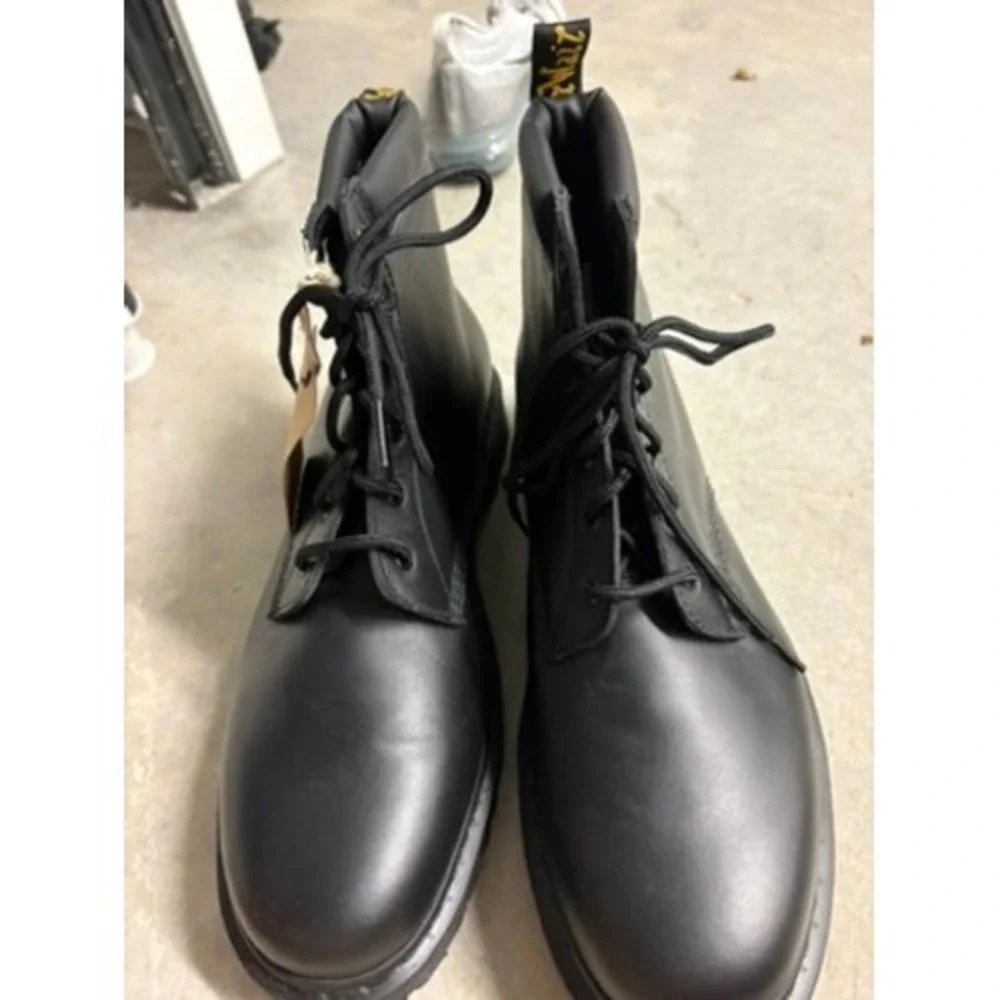 Dr. Martens Stussy 939 6-Eye Leather Boots Black Mens 13 Collaboration